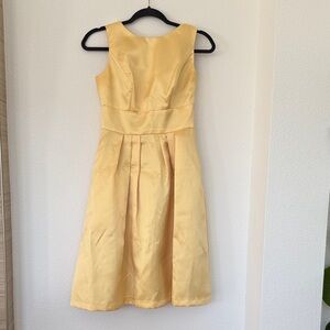 ALFRED SUNG Yellow Midi Dress